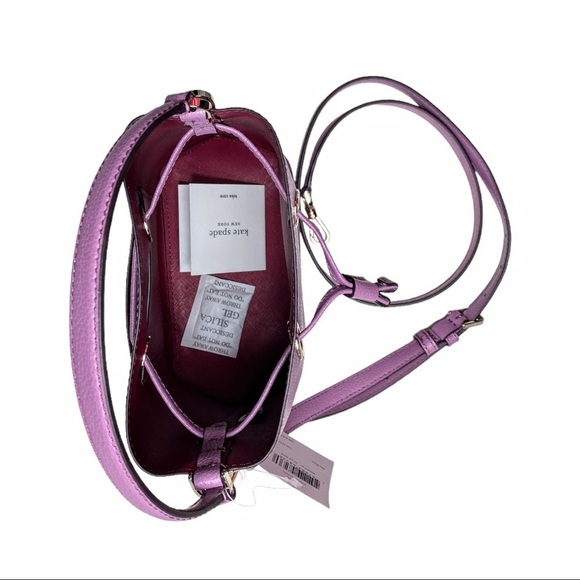 NWT Kate Spade New York EVA Pink Mauve Small Bucket Bag - Picture 6 of 16